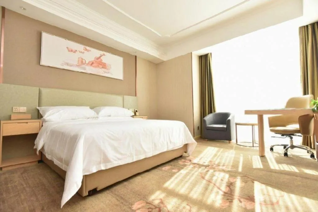 Bed in Vienna Hotel Anhui Huainan Shou County South Gate of Ancient Town Jinrun Central City