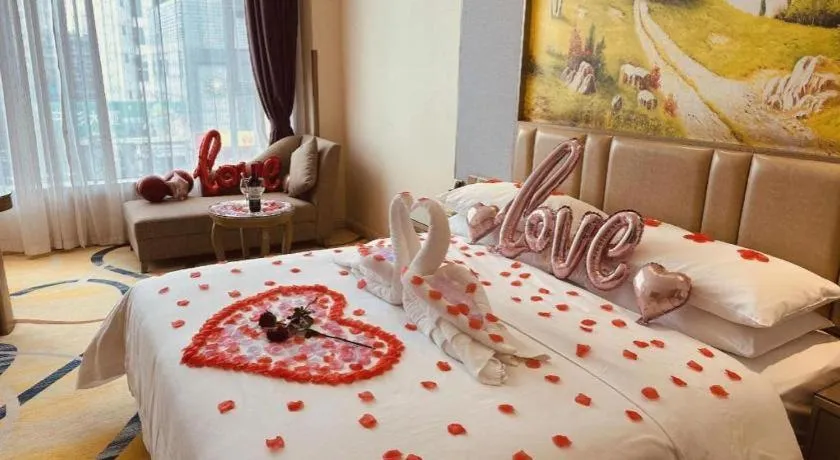 Bed in Venus International Hotel Kunming Baiyun Road Tongde Square