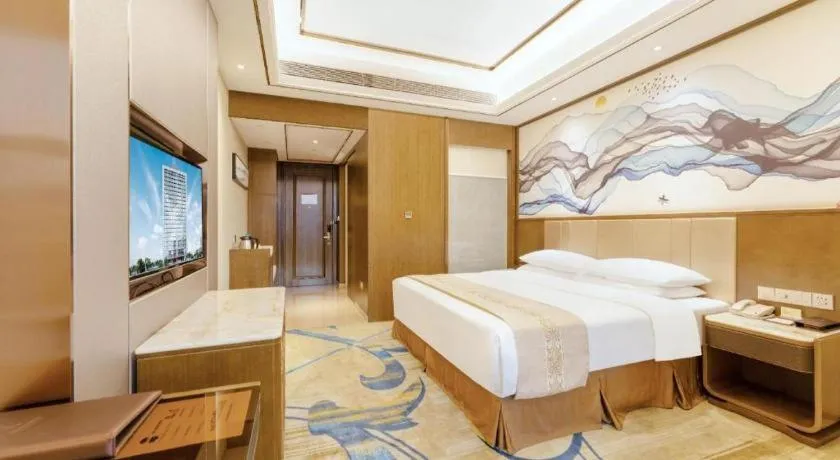 Bed in Venus Royal Hotel Nanning East High-Speed Railway Station