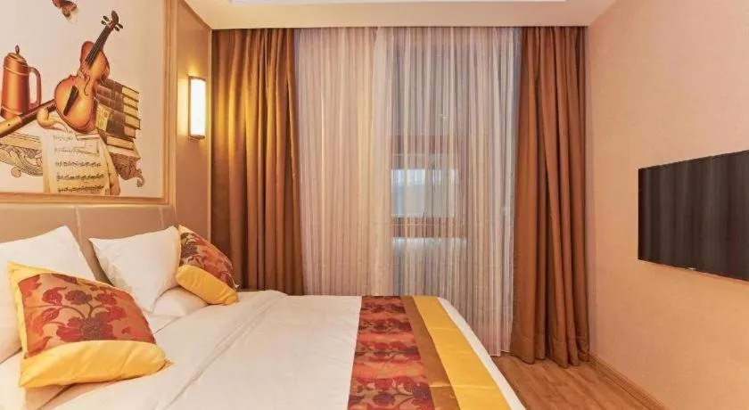 Bed in Vienna Hotel Fuzhou University Town Boshihou