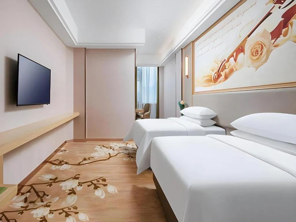 Bed in Vienna Hotel Zhejiang Quzhou Jianglang Mountain Scenic Area Xiakou