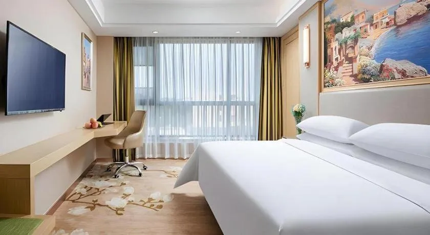Bed in Vienna Hotel Zhejiang Quzhou Jianglang Mountain Scenic Area Xiakou