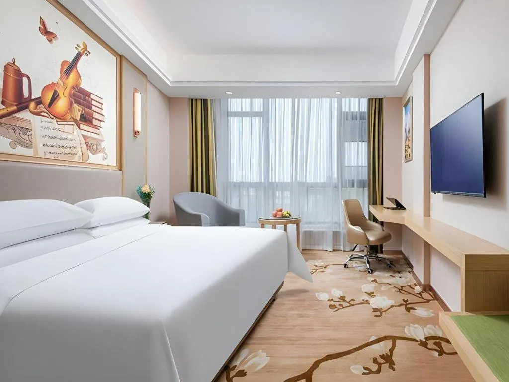 Bed in Vienna Hotel Zhejiang Quzhou Jianglang Mountain Scenic Area Xiakou