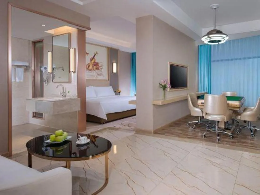 Bed in Vienna Hotel Guangdong Zhaoqing East Station Dinghu Mountain Scenic Area