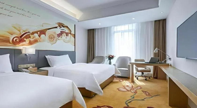 Bed in Vienna Hotel Shaanxi Weinan Shengli Street Railway Station