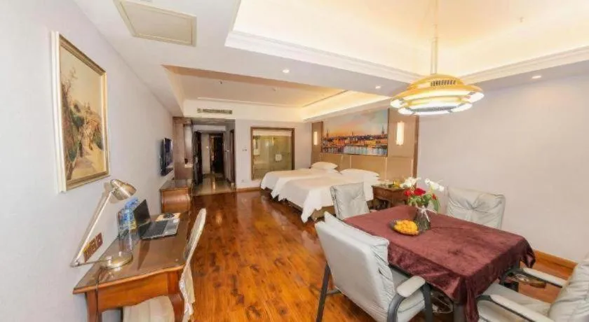 Bed in Vienna Hotel Jiangxi Fuzhou Lichuan Kangshu