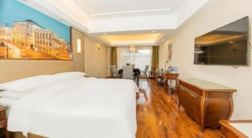 Bed in Vienna Hotel Jiangxi Fuzhou Lichuan Kangshu