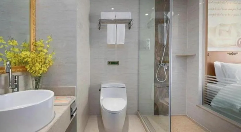 Bed in Vienna Hotel Hebei Hengshui High-Speed Railway Station