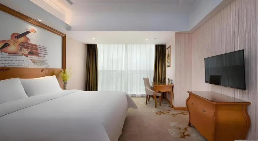 Bed in Vienna Hotel Hebei Hengshui High-Speed Railway Station