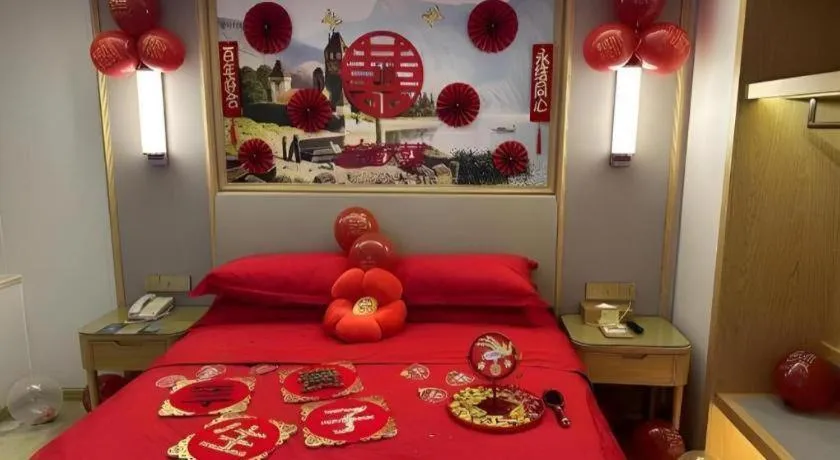 Bed in Vienna Hotel Guangdong Shantou Chaoyang Heping