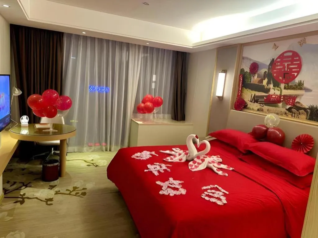 Bed in Vienna Hotel Guangdong Shantou Chaoyang Heping
