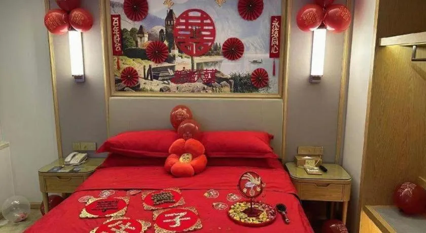 Bed in Vienna Hotel Guangdong Shantou Chaoyang Heping
