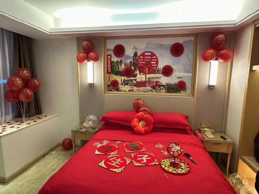 Bed in Vienna Hotel Guangdong Shantou Chaoyang Heping