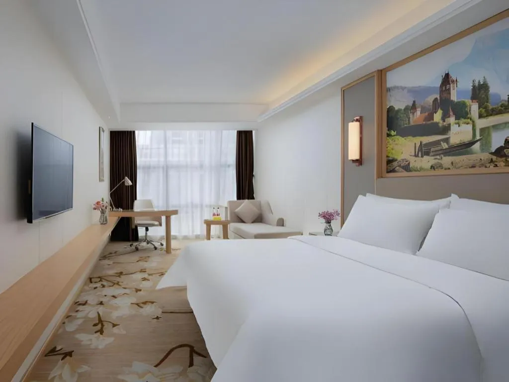Bed in Vienna Hotel Guangdong Shantou Chaoyang Heping