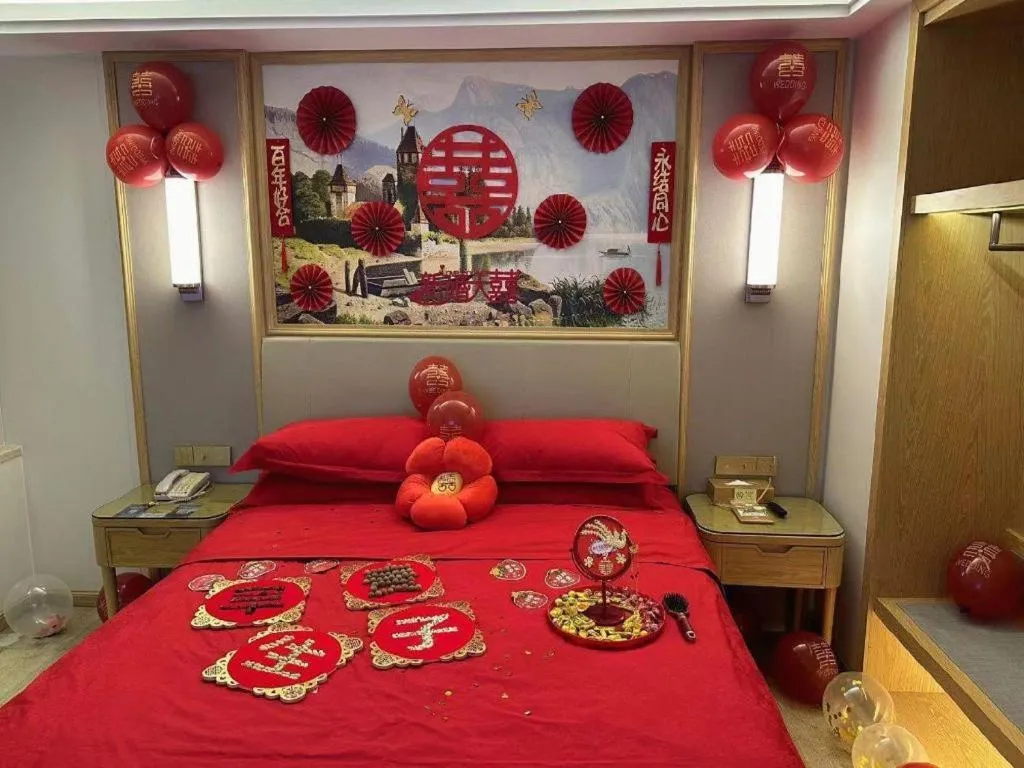 Bed in Vienna Hotel Guangdong Shantou Chaoyang Heping