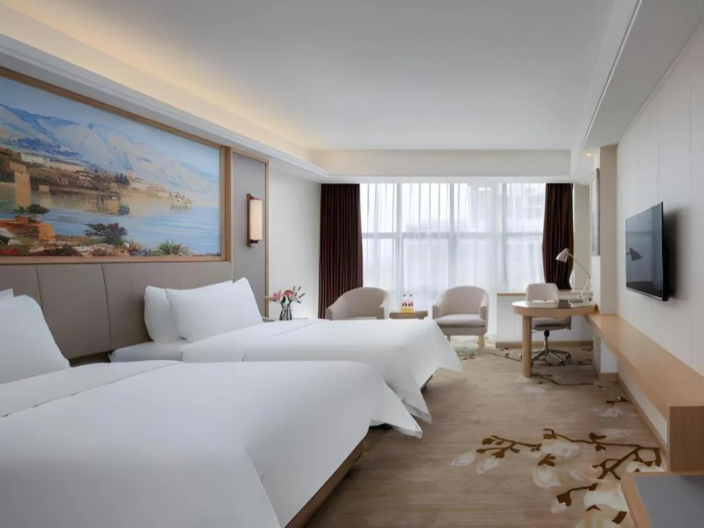 Bed in Vienna Hotel Guangdong Shantou Chaoyang Heping