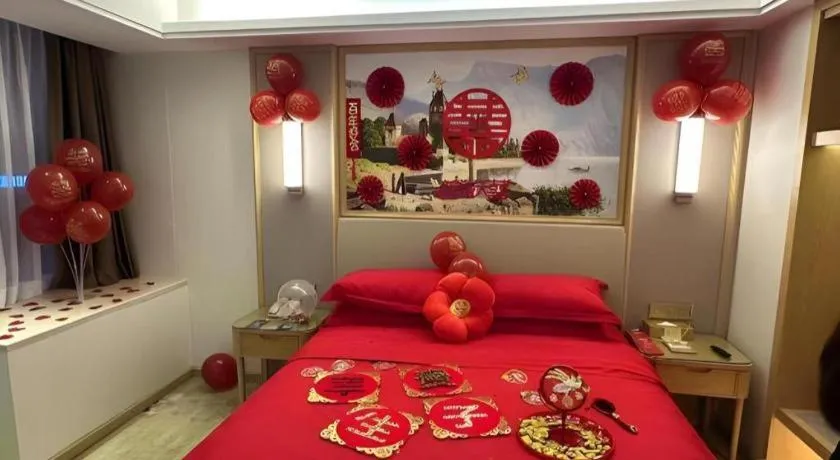 Bed in Vienna Hotel Guangdong Shantou Chaoyang Heping