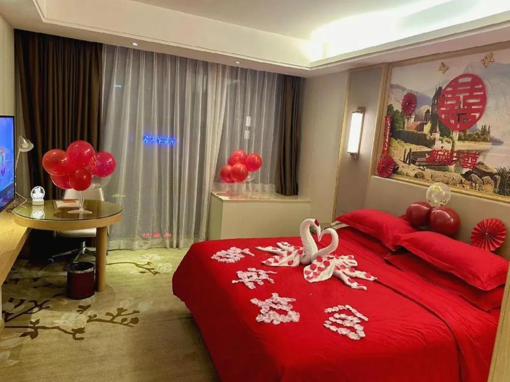 Bed in Vienna Hotel Guangdong Shantou Chaoyang Heping