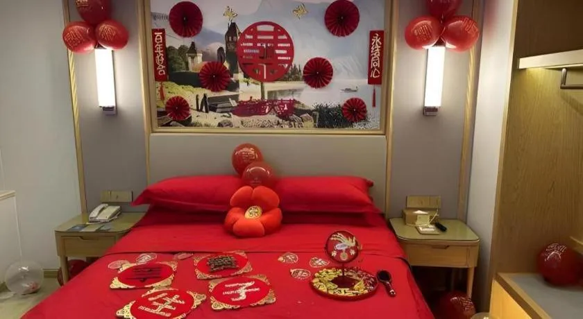 Bed in Vienna Hotel Guangdong Shantou Chaoyang Heping