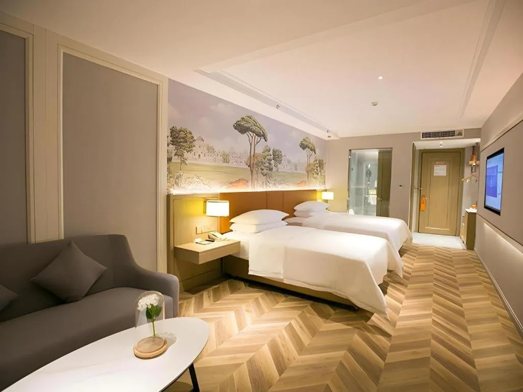 Bed in Vienna Hotel Jinan Beiyuan Street Red Star Macalline