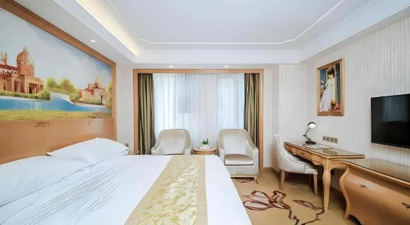 Bed in Vienna Hotel Wuhan Hankou North Avenue Sijimei Farmers Market