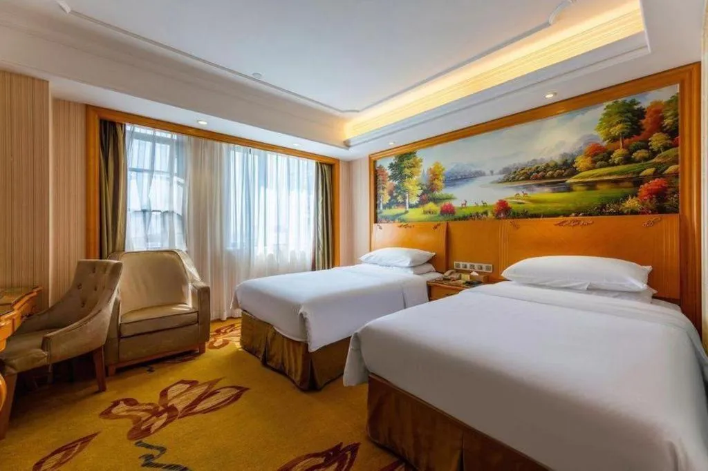 Bed in Vienna Hotel Wuhan Hankou North Avenue Sijimei Farmers Market