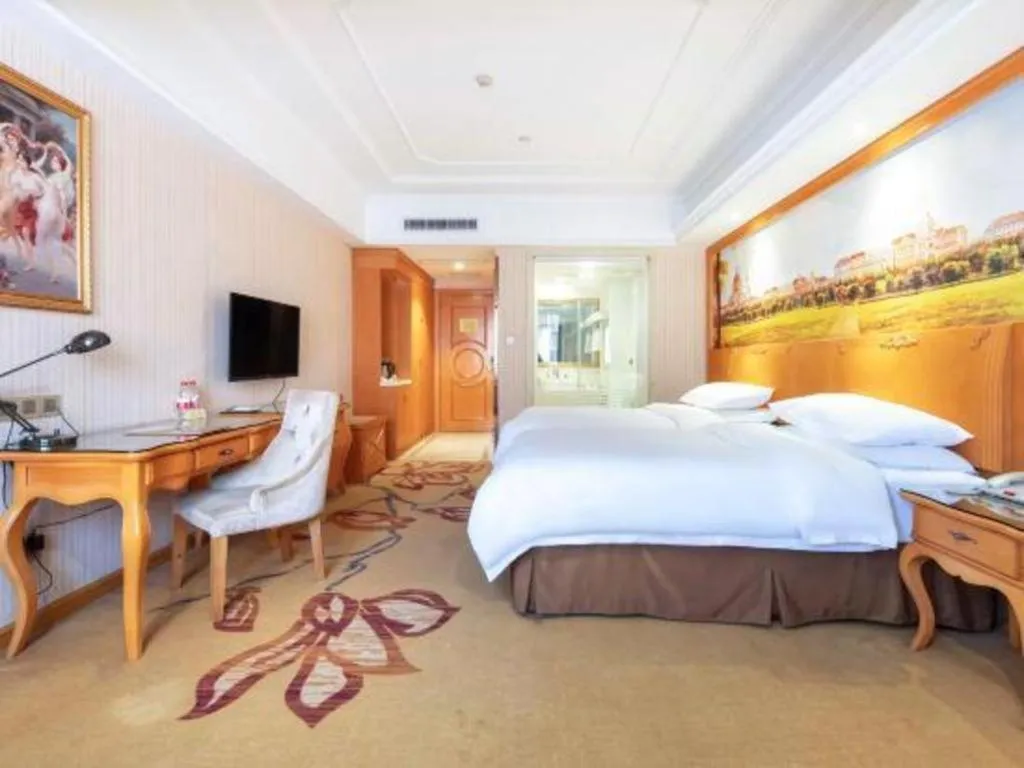 Bed in Vienna Hotel Wuhan Hankou North Avenue Sijimei Farmers Market