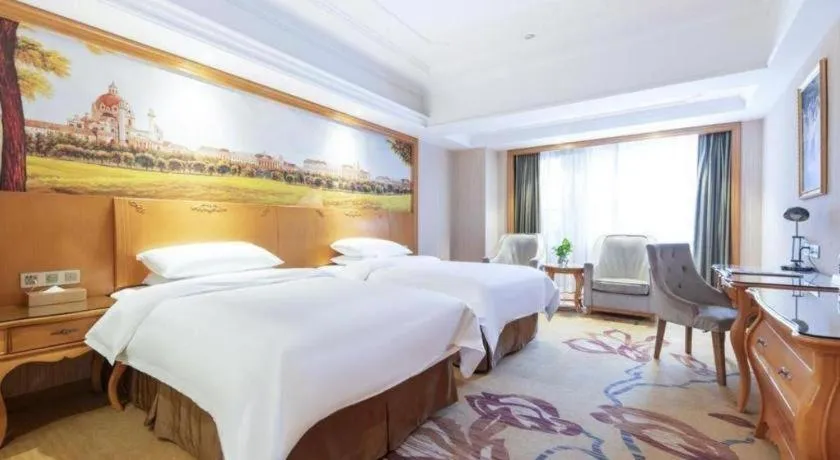 Bed in Vienna Hotel Wuhan Hankou North Avenue Sijimei Farmers Market