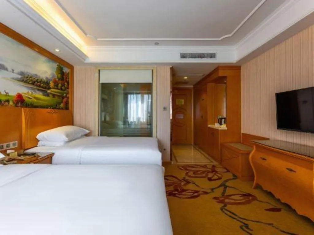 Bed in Vienna Hotel Wuhan Hankou North Avenue Sijimei Farmers Market