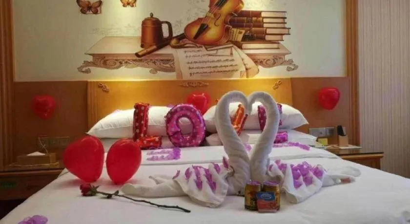 Bed in Vienna Hotel Wuhan Hankou North Avenue Sijimei Farmers Market