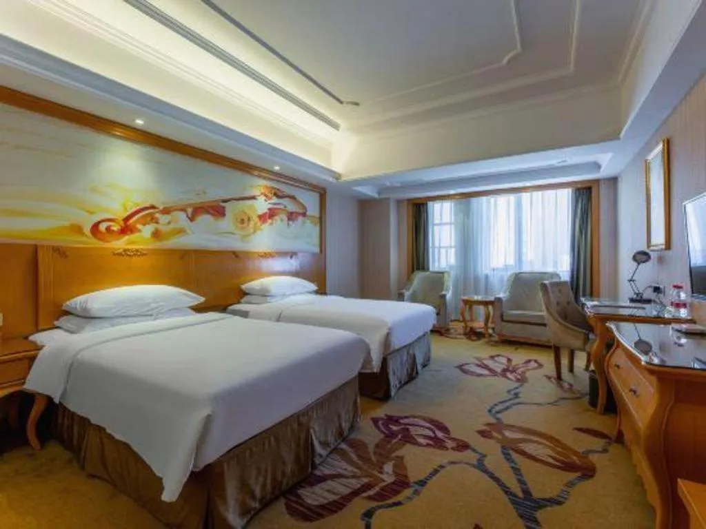 Bed in Vienna Hotel Wuhan Hankou North Avenue Sijimei Farmers Market