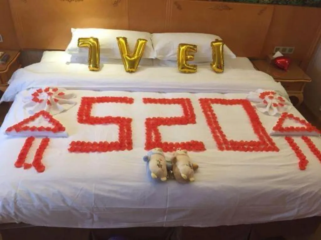 Bed in Vienna Hotel Wuhan Hankou North Avenue Sijimei Farmers Market