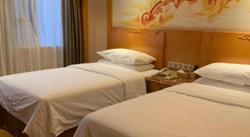 Bed in Vienna Hotel Wuhan Hankou North Avenue Sijimei Farmers Market