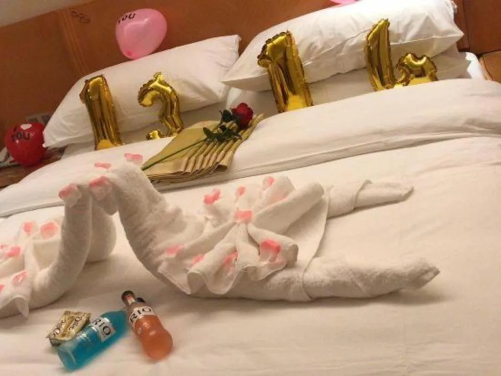 Bed in Vienna Hotel Wuhan Hankou North Avenue Sijimei Farmers Market