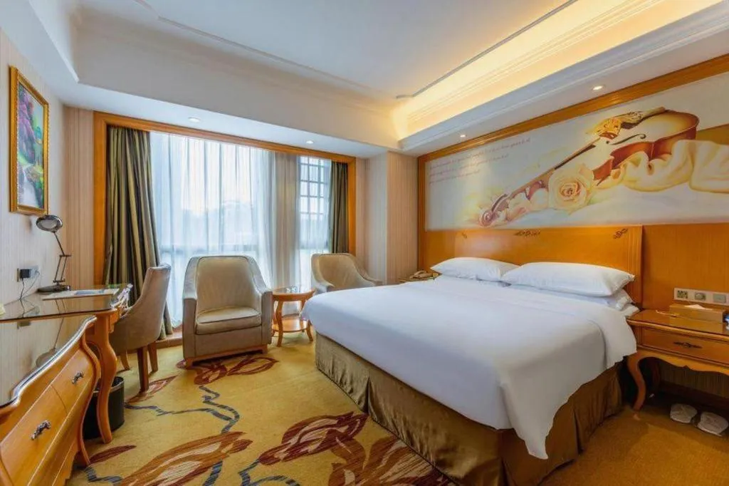 Bed in Vienna Hotel Wuhan Hankou North Avenue Sijimei Farmers Market