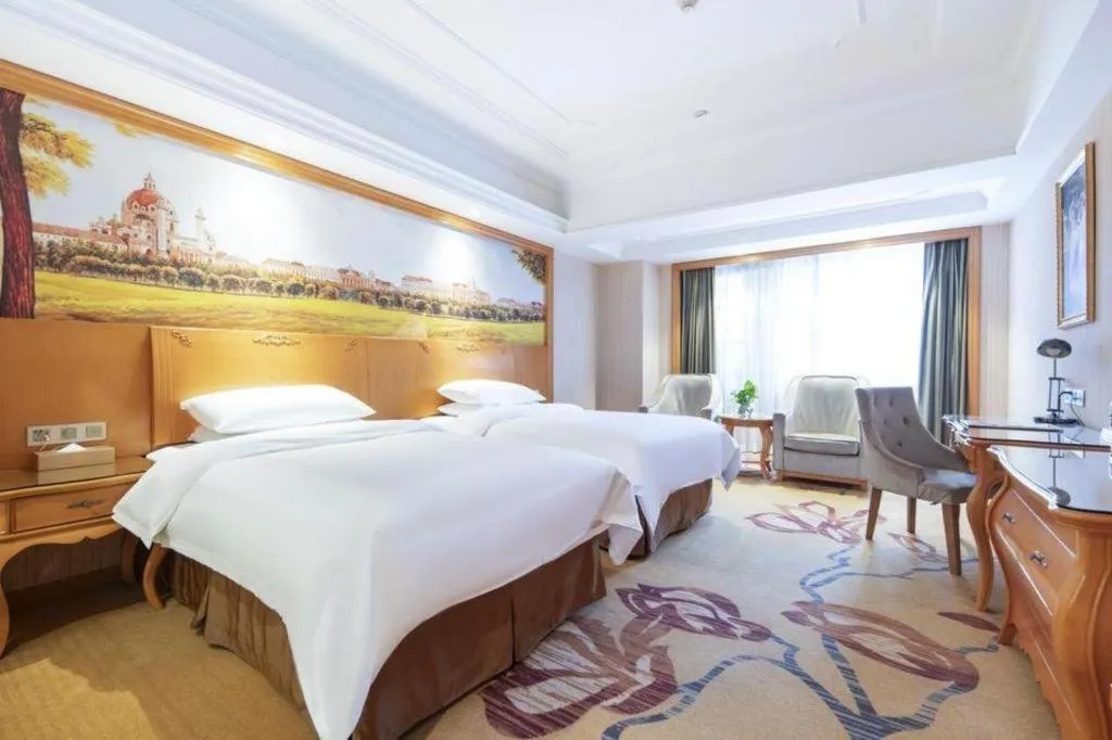 Bed in Vienna Hotel Wuhan Hankou North Avenue Sijimei Farmers Market
