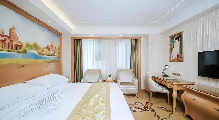 Bed in Vienna Hotel Wuhan Hankou North Avenue Sijimei Farmers Market