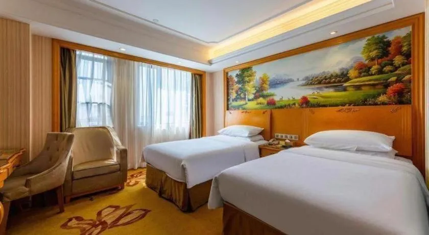 Bed in Vienna Hotel Wuhan Hankou North Avenue Sijimei Farmers Market
