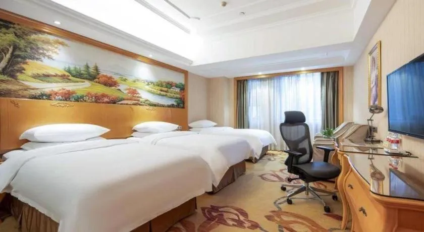 Bed in Vienna Hotel Wuhan Hankou North Avenue Sijimei Farmers Market