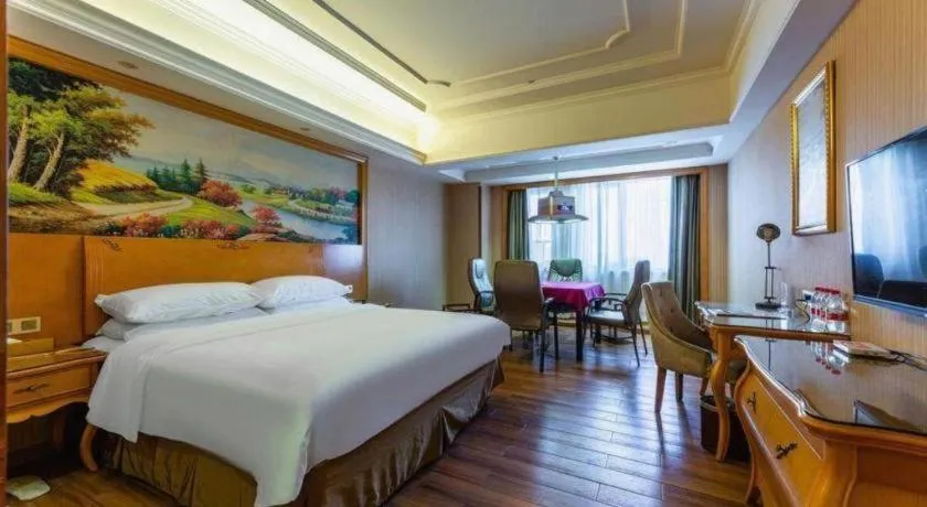 Bed in Vienna Hotel Wuhan Hankou North Avenue Sijimei Farmers Market