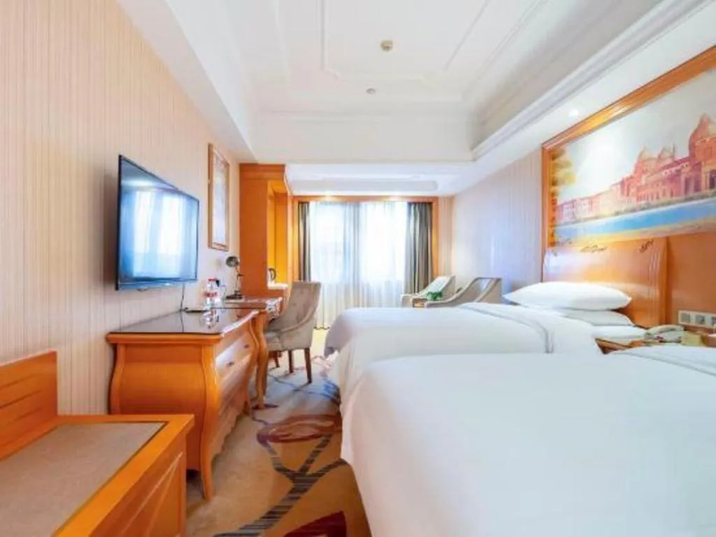 Bed in Vienna Hotel Wuhan Hankou North Avenue Sijimei Farmers Market