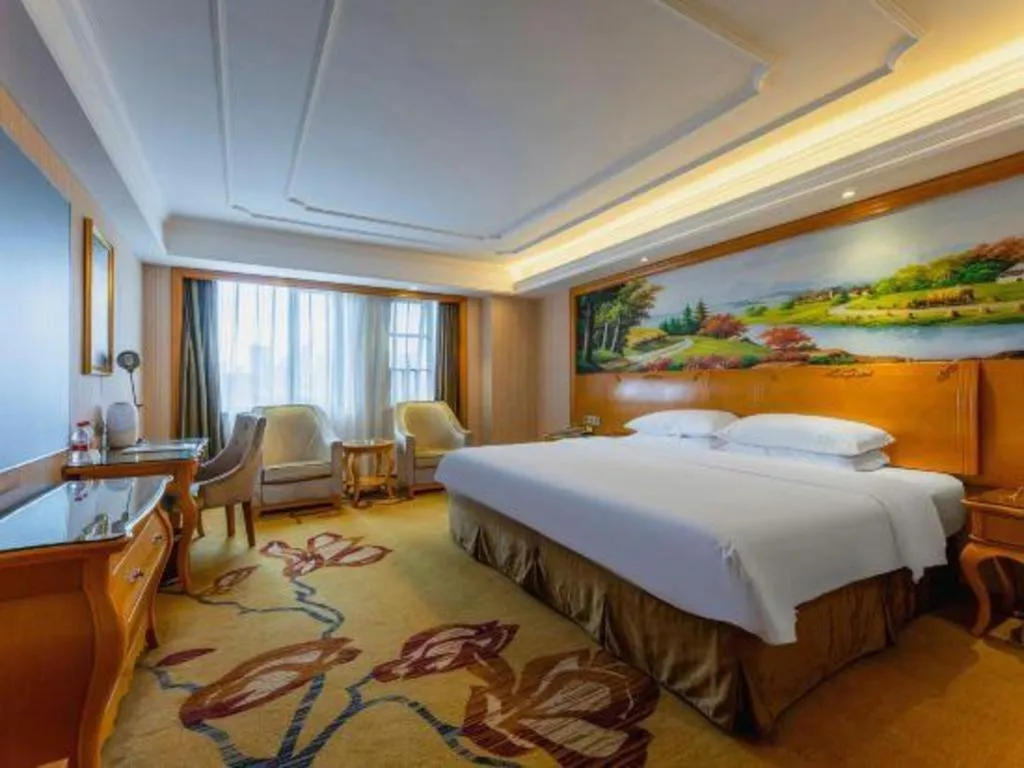 Bed in Vienna Hotel Wuhan Hankou North Avenue Sijimei Farmers Market