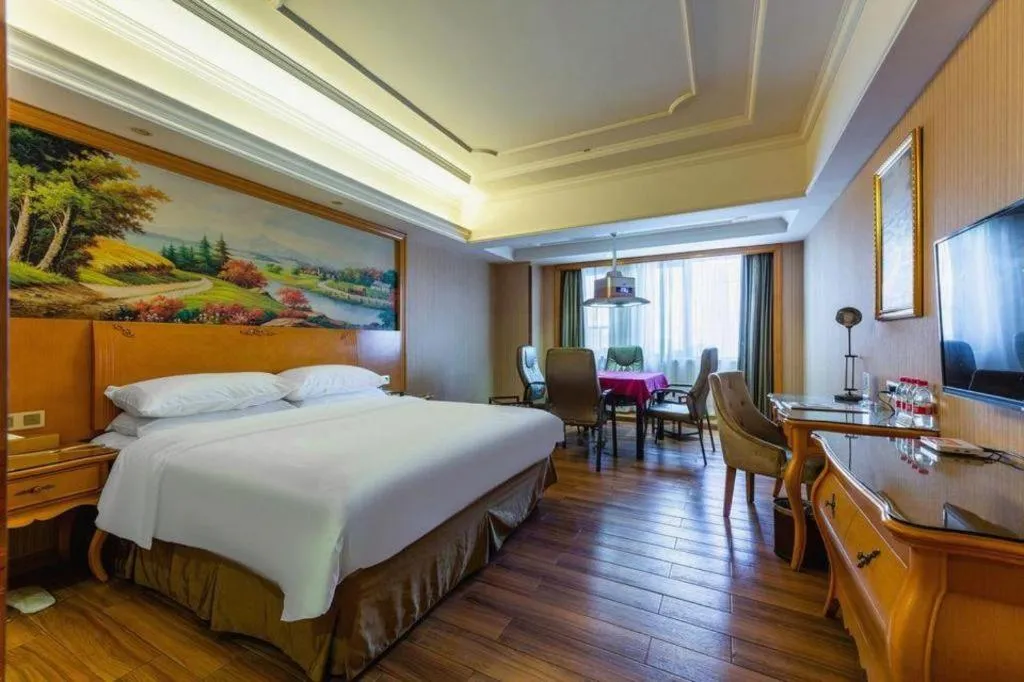 Bed in Vienna Hotel Wuhan Hankou North Avenue Sijimei Farmers Market