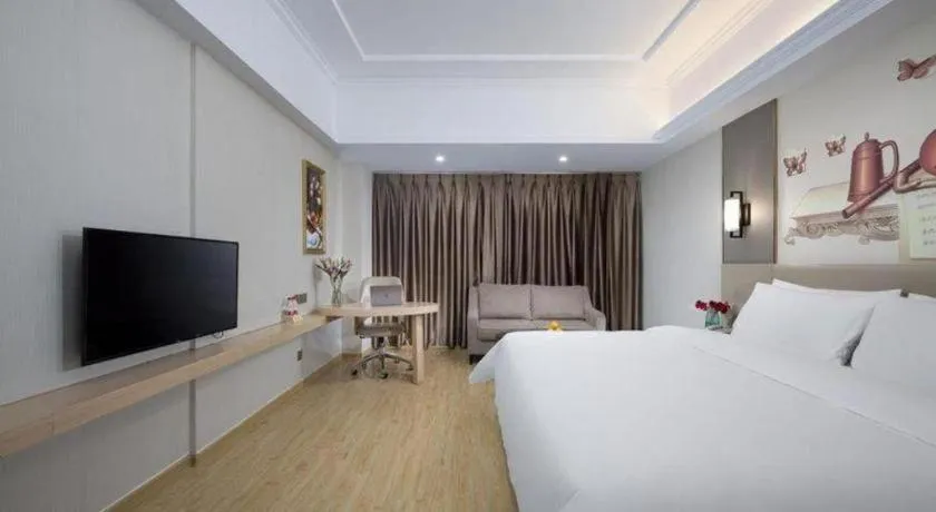 Bed in Vienna Hotel Anhui Taihe Baitai Xingma International