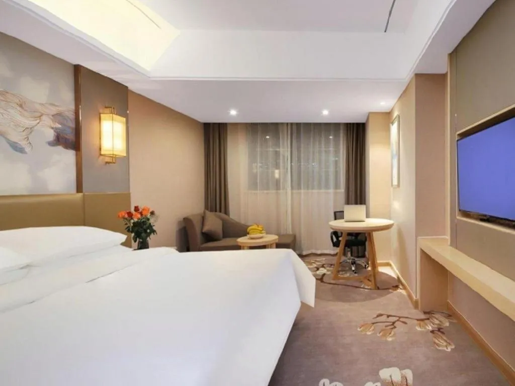 Bed in Vienna Hotel Anhui Taihe Baitai Xingma International