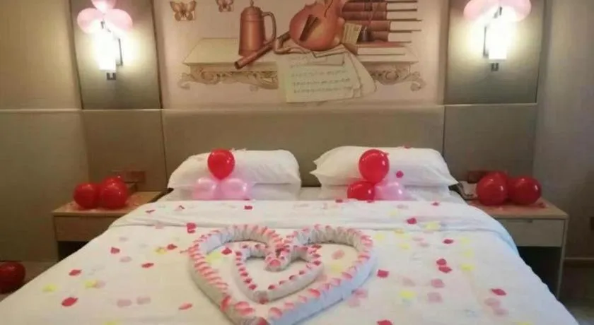 Bed in Vienna Hotel Anhui Taihe Baitai Xingma International