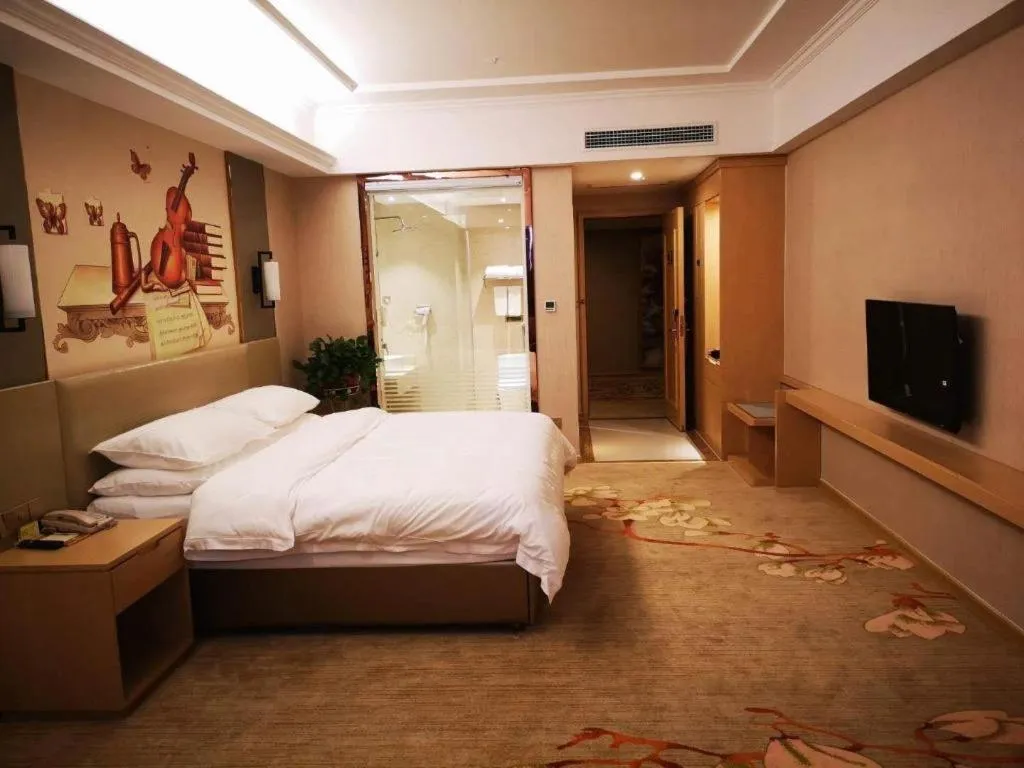 Bed in Vienna Hotel Anhui Taihe Baitai Xingma International