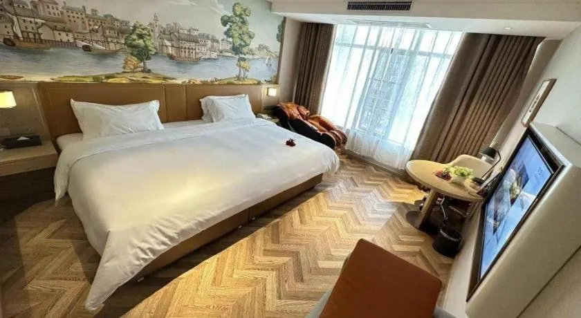 Bed in Vienna Hotel Jiangxi Ganzhou Ningdu Bus Station