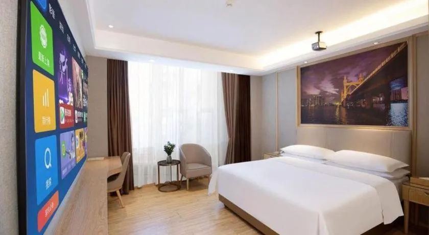 Bed in Vienna Hotel Zhuhai Huafashangdu Nanping Science Industrial Park