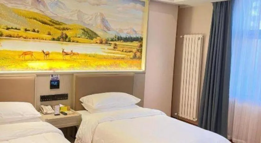 Bed in Vienna Hotel Beijing Changping Metro Station